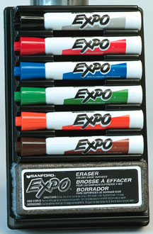 Expo Low Odor Dry Erase Marker Kit