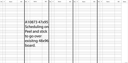 Peel And Stick Whiteboard School Schedule, Chasing Paper